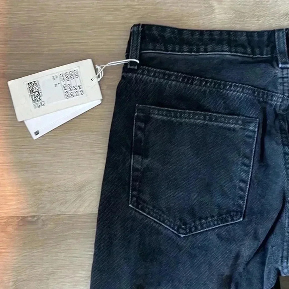 H&M Straight Regular Jeans Black Sz 4 (runs small) - Picture 11 of 13